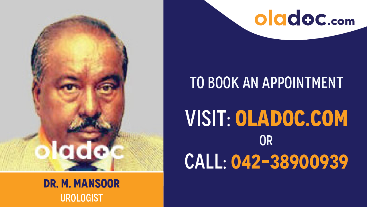 Book appointment with Dr.M. Mansoor-best Urologist in Karachi